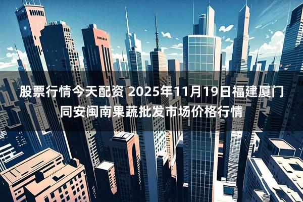 股票行情今天配资 2025年11月19日福建厦门同安闽南果蔬批发市场价格行情